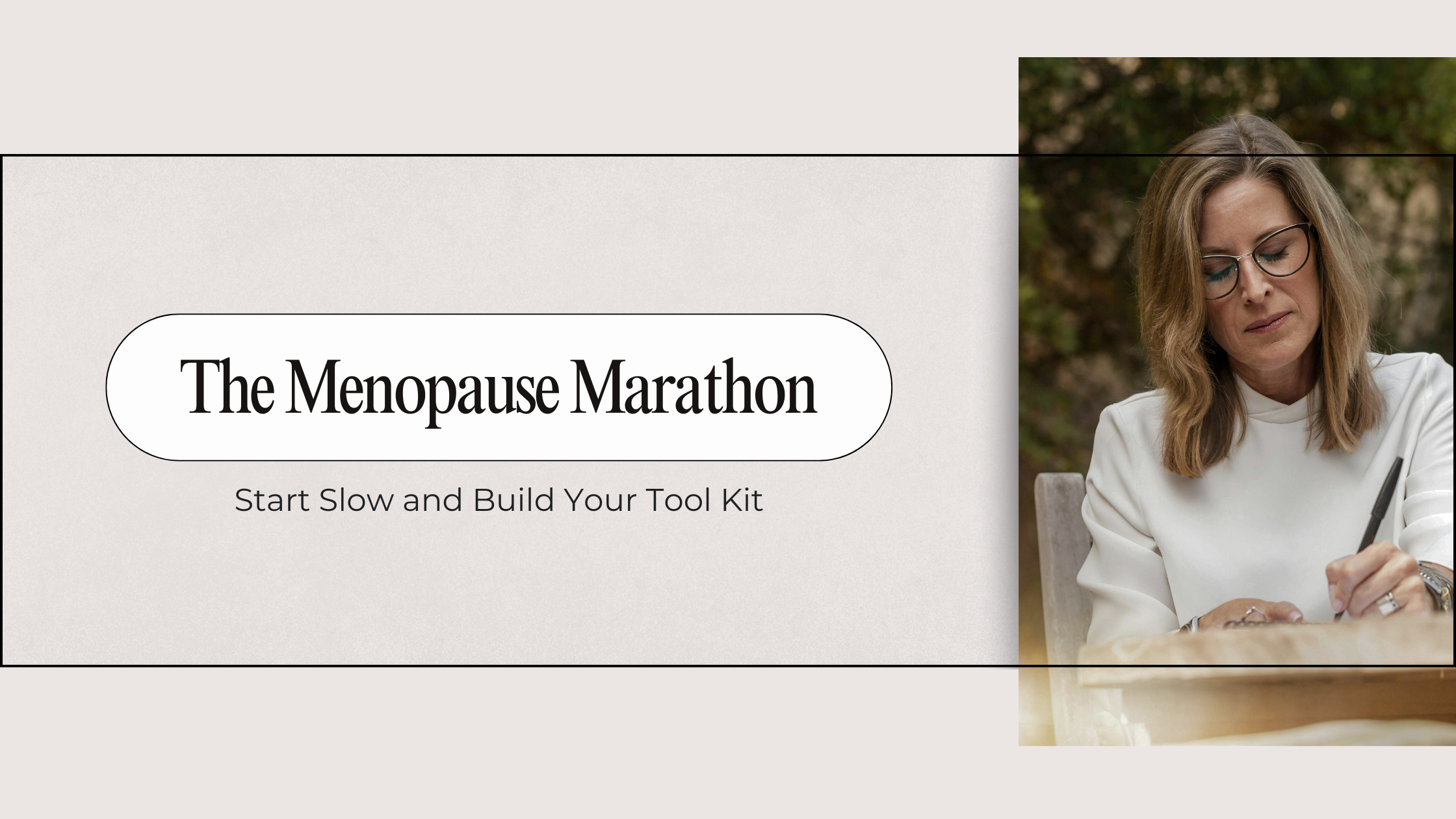 Woman resting with calm expression, representing steady support during menopause journey